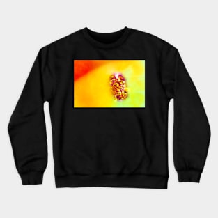 Orange and Yellow Oil and Water with Sparkles Crewneck Sweatshirt